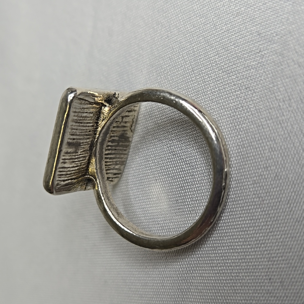 Mushroom Silver Tone Ring, Size 6.5 - Picture 6 of 7